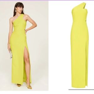 Aidan AIDAN MATTOX
Yellow One Shoulder Gown size 4